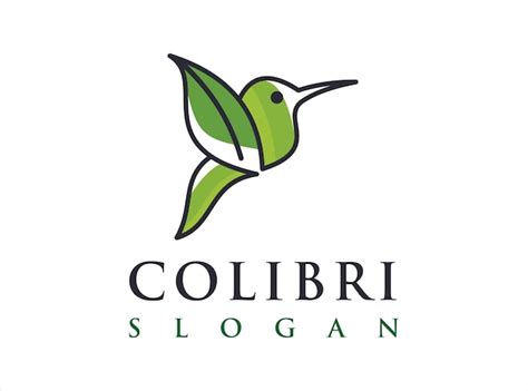 Colibri Nature Colibri Logo Design Concept Vecteur Premium