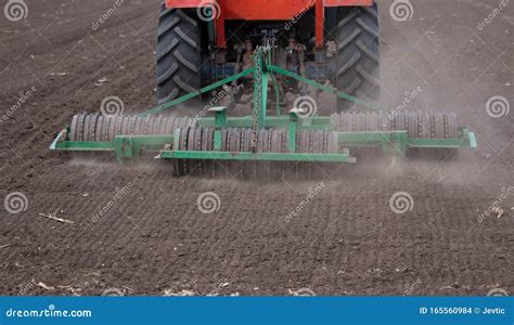 Harrowing The Soil With Tine Harrows Royalty-Free Stock Image ...