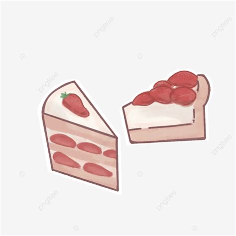 Rebanada De Pastel De Fresa PNG Fresas Apelmazado Cremas PNG Y PSD