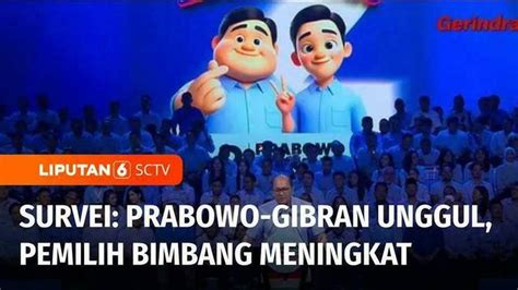 Video Survei Litbang Kompas Prabowo Gibran Unggul Pemilih Bimbang