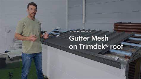 How To Install Gutter Mesh On A Trimdek® Roof Youtube