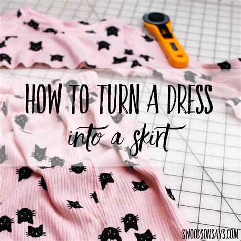 How To Turn A Dress Into A Skirt OBSiGeN