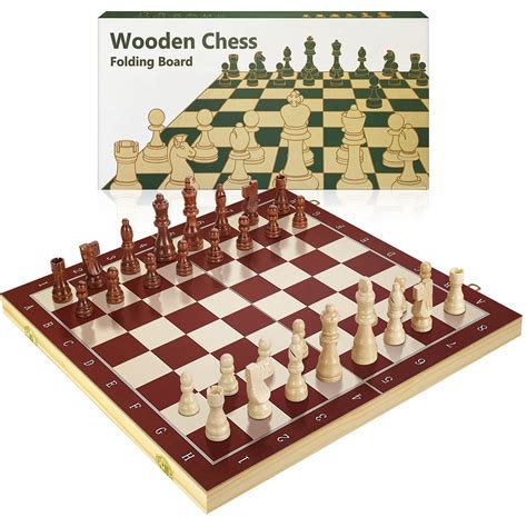 Buy Vegoo Wooden Magnetic Chess Set Portable Travel Folding Wooden