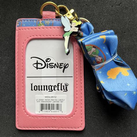 Peter Pan 70th Anniversary You Can Fly Loungefly Cardholder Lanyard