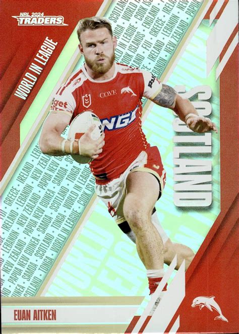 2024 NRL Traders World In League WL15 Euan Aitken Dolphins Gold