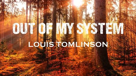 Out Of My System Louis Tomlinson Lyrics Youtube