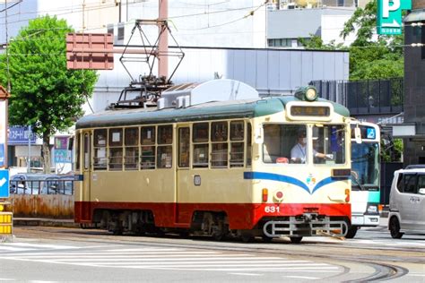 とさでん交通 土佐電気鉄道600形電車 631 はりまや橋停留場 鉄道フォト・写真 By Bbsanさん レイルラボraillab