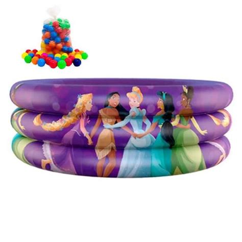 Piscina Infantil Litros X Cm C Bolinhas Princesas Disney