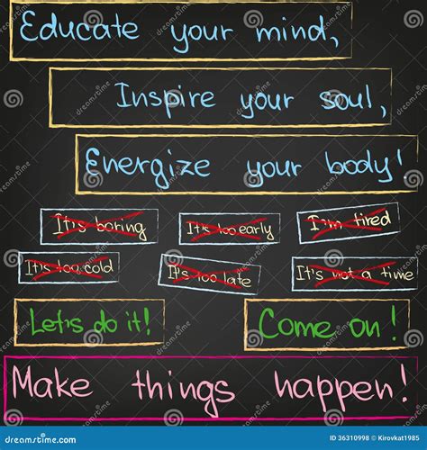 Educate Your Mind, Inspire Your Soul Stock Vector - Illustration of ...