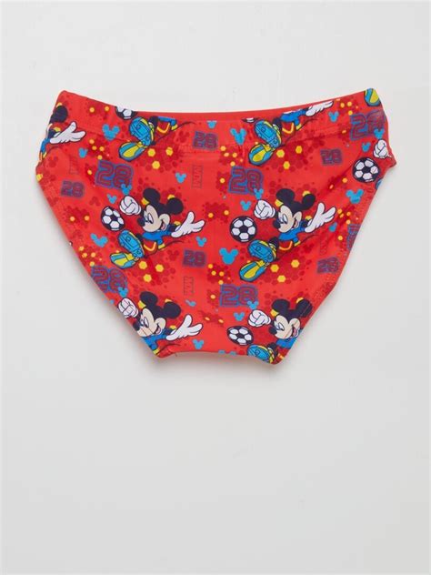 Slip De Bain Mickey Rouge Kiabi