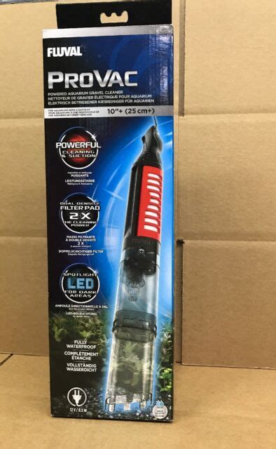 Fluval Provac Powered Aquarium Gravel Cleaner Led Spotlight For