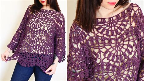 TUTORIAL UNCINETTO MAGLIA BLUSA WISTERIA YouTube