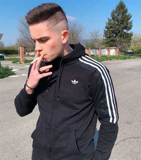 Hot Guys Smoking Man Smoking Tracksuits For Men Gay Outfit Best Friend Photography Fade