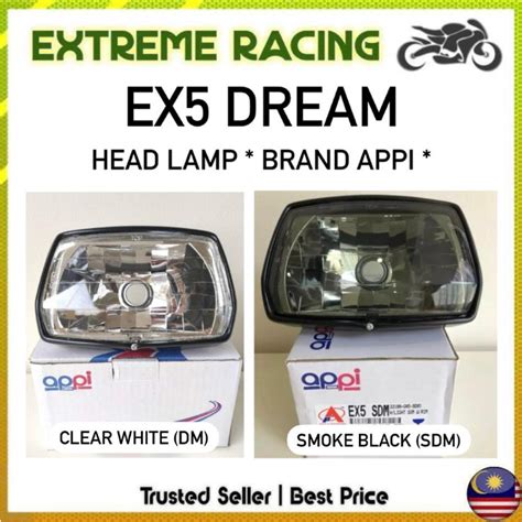 APPI Honda EX5 Dream Front Head Light Lamp Diamond Clear White DM