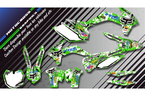 Fox Ca9f Graphic Kit Kawasaki Klx 450 R Custom Graphics Mx