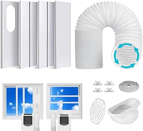 Estoder Portable Air Conditioner Window Vent Kit With Exhaust Hose