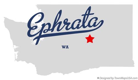 Map of Ephrata, WA, Washington