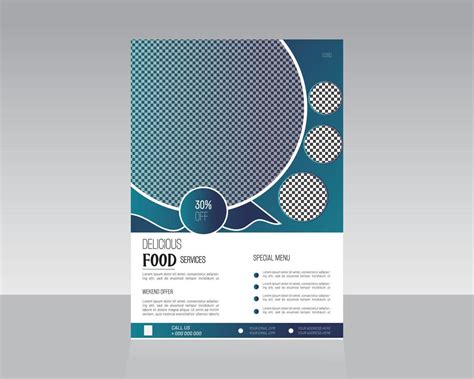 Food Flyer Template Design 17484918 Vector Art at Vecteezy