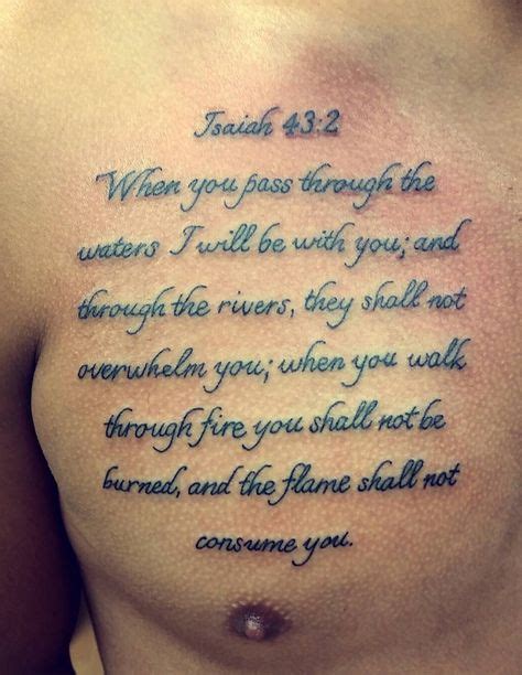 Bible Verse With Cross Tattoo