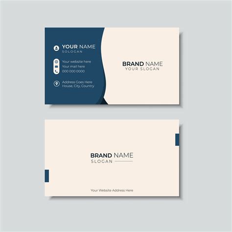 Minimalist business card design 37206387 Vector Art at Vecteezy