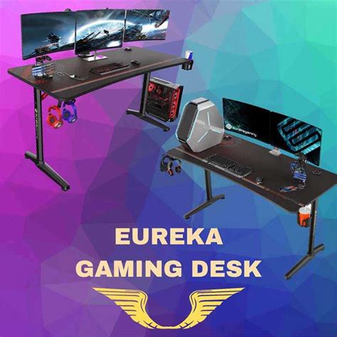 Eureka Gaming Desk With RGB LED Lights To Offer A Better Gaming ...