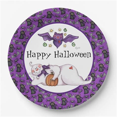 Happy Halloween Paper Plate