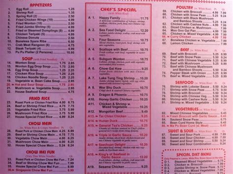 Menu At China Moon Restaurant Little Chute