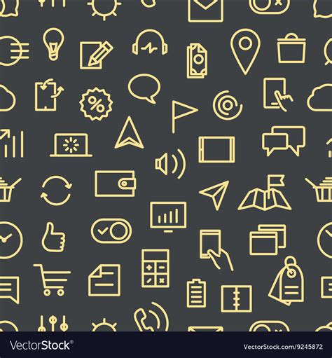 Modern gadgets pictograms seamless background Vector Image