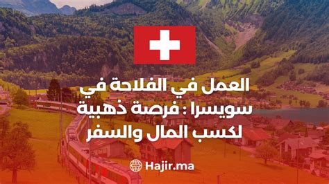 العمل في الفلاحة في سويسرا فرصة ذهبية لكسب المال والسفر Hajir