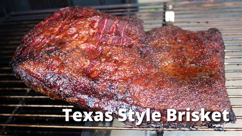 Texas Style Brisket Smoked Brisket Recipe With Red Butcher Paper On Ole Hickory Pits Smoker