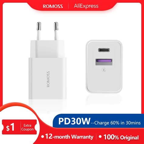 Buy Romoss Ac T Pd W Phone Charger Quick Charge Type C Usb Charger