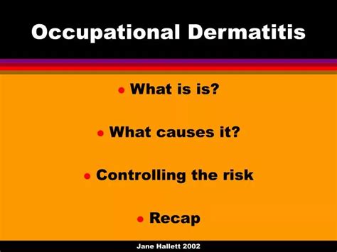 Ppt Occupational Dermatitis Powerpoint Presentation Free Download Id 250108