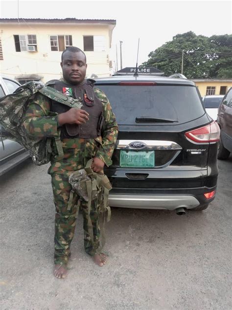 Lagos Police Arrest Fake Army Captain For Alleged Armed Robbery