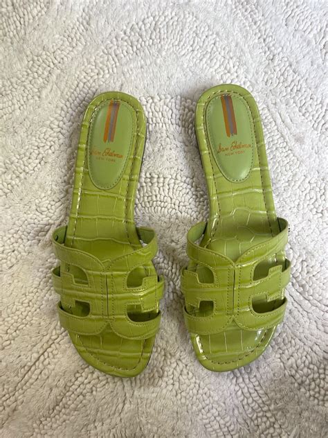 Sam Edelman Green Sandals Slides Size 8 120 Ebay