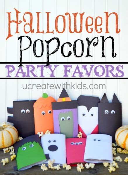 Halloween Popcorn Party Favors Tutorial (free template) - U Create