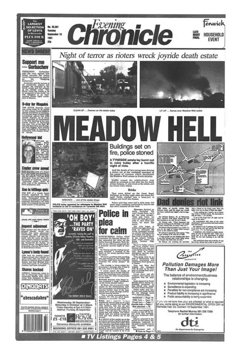 Tyneside Riots How The Chronicle Reported On A Dramatic Week 25 Years