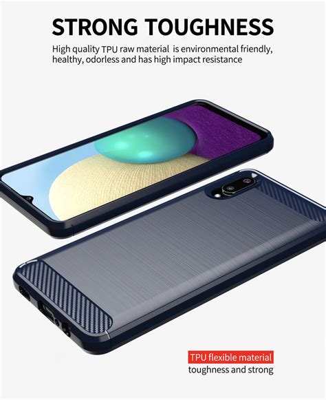 Celltime™ Galaxy A02 Shockproof Carbon Fiber Design Cover