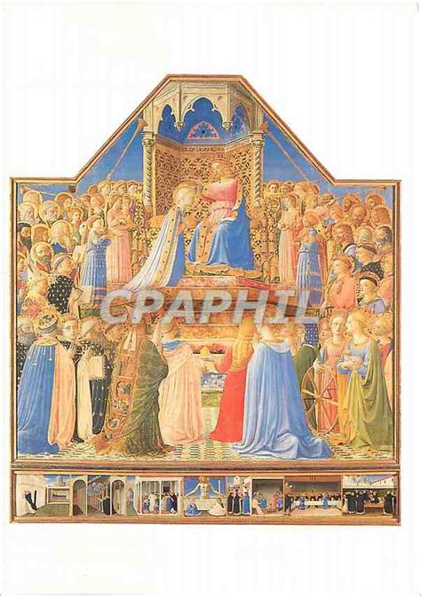 Cartes Postales Moderne Fra Angelico Le Couronnement De La Vierge Bois