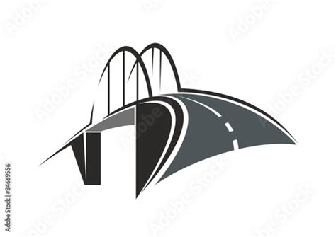 Arch Bridge And Road Icon Fichier Vectoriel Libre De Droits Sur La