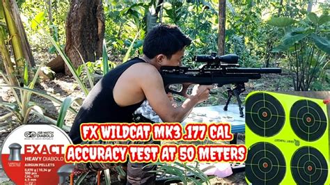 Fx Wildcat Mk Cal Accuracy Test At Yards Trying Different