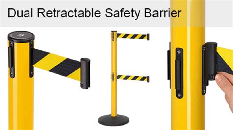 Retractable Safety Barrier ¦ Slimline Warehouse