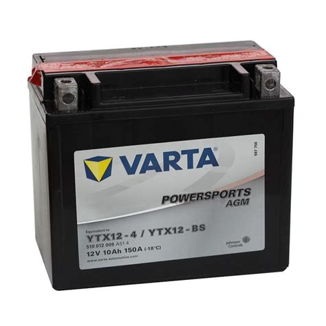 VARTA POWERSPORTS FUNSTART AGM YTX12 4 510 012 009 Auto Benodigdheden Be