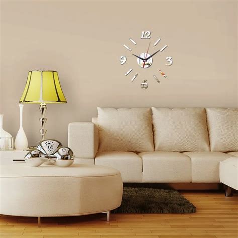 Free Shipping Elegant Digital Wall Clock New Hot Home Decor Clock