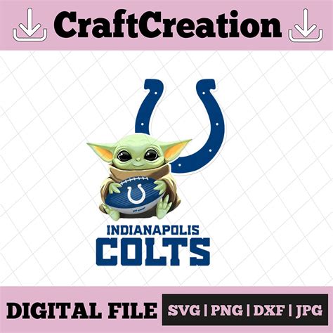 Baby Yoda With Indianapolis Colts Nfl Png Baby Yoda Nfl Pn Inspire