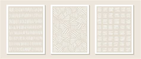 Plantillas Contempor Neas Con Formas Abstractas Y L Nea En Colores Nude Vector En Vecteezy