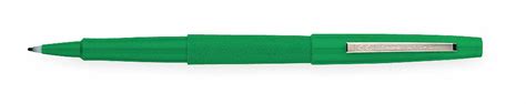 Felt Tip Pen: Green, 0.7 mm Pen Tip, 12 PK - Grainger