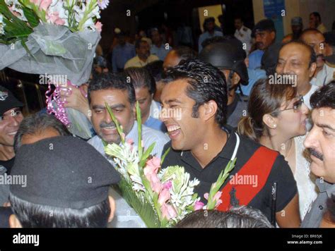 Tennis Star Aisam Ul Haq Qureshi In Pleasant Mood Upon His Arrival At