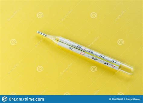 Selective Focus Simple Temperature Thermometer Stock Photo Image Of