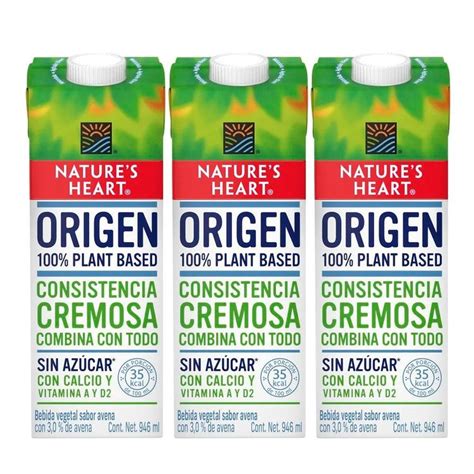 Pack X3 Bebida Vegetal Natures Heart Origen Caja 946ml Wong