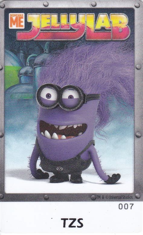 Despicable Me Jelly Lab Card Evil Minion Arcade Game Cards